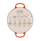 Panela Redonda de Ferro Fundido 14cm Le Creuset Signature Laranja Flame