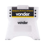 Banqueta Plástica Dobrável Vonder Altura 22 cm