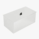 Caixa De Inox Alta Com Tampa e Puxador 12x24x12,5