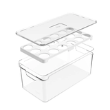 Organizador de Ovos com Tampa Clear Fresh