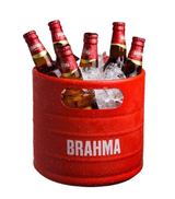 Balde Barril Para Bebidas de Alumínio Vermelho 5 Lts Licenciado Original Brahma