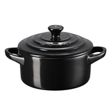 Mini Cocotte Le Creuset Caçarola Redonda de Cerâmica 250 ml Preto Onyx