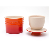Manteigueira Francesa Le Creuset Cerâmica Premium Laranja Flame