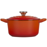 Panela Redonda de Ferro Fundido 14cm Le Creuset Signature Laranja Flame