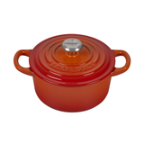 Panela Redonda de Ferro Fundido 14cm Le Creuset Signature Laranja Flame