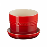 Vaso para Ervas e Flores com Bandeja 14cm Le Creuset