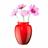 Vaso para Flores 15 cm Ceramica Premium 1L Le Creuset Vermelho Cerise