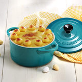 Mini Cocotte Le Creuset Caçarola Redonda de Cerâmica 250 ml Azul Caribe