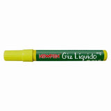 Caneta Liquigiz Newpen Giz Liquido Amarelo