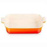 Travessa Retangular Heritage 26cm Le Creuset Laranja Flame