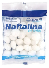 Naftalina Em Bolas Pacote 50g Sanilar