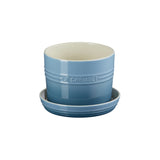 Vaso para Ervas e Flores com Bandeja 14cm Le Creuset Azul Chambray